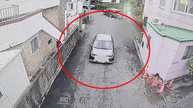 지난 9일 오후 초등생 유괴를 시도한 30대 남성이 운전한 법인 차량