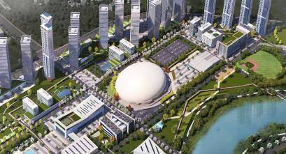 파주시가 수도권 최초로 추진 중인 멀티기능의 대규모 돔구장 조감도. 파주시 제공