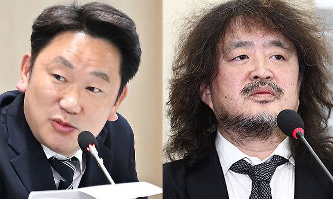 (왼쪽부터) 노무현 전 대통령 사위인 더불어민주당 곽상언 의원. 뉴시스 방송인 김어준씨. 뉴스1