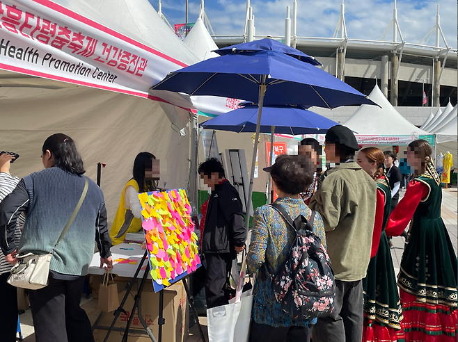 천안흥타령춤축제 2024 건강증진관 운영 모습 ⓒ천안시 제공