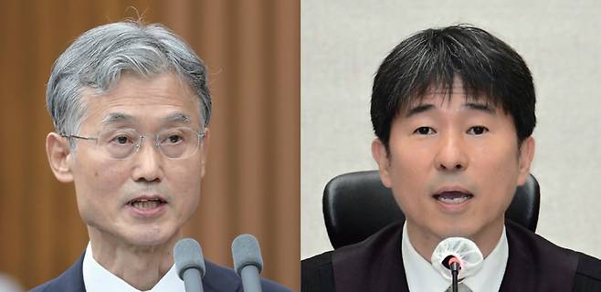 조희대 대법원장(왼쪽 사진)과 지귀연 부장판사 ⓒ시사저널 박은숙·뉴시스