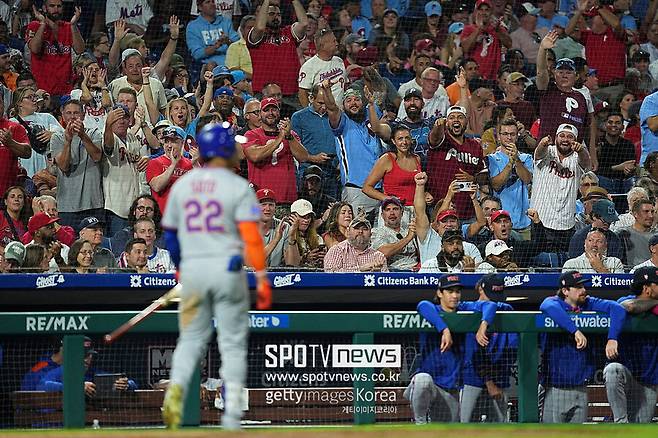 ▲ 라이벌 필라델피아전 싹쓸이 패배를 막지 못한 후안 소토.