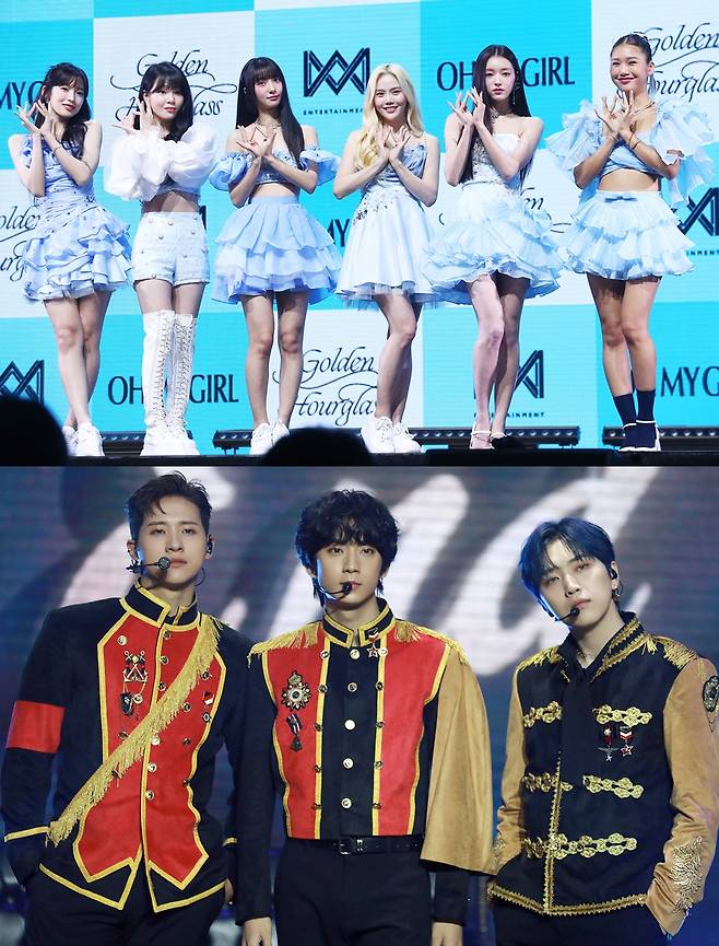 오마이걸(위)과 B1A4 /사진=스타뉴스