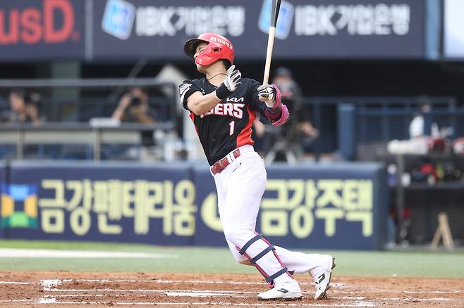 KIA 타이거즈 박찬호가 13일 열린 KBO리그 잠실 LG 트윈스전에서 4안타를 몰아쳐 팀 승리를 이끌었다. (KIA 타이거즈 제공)