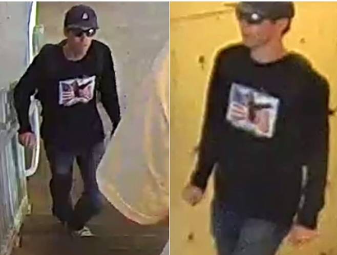 도널드 트럼프 미국 대통령의 최측근으로 알려진 보수 진영 활동가 찰리 커크가 피살된 사건과 관련해,미 연방수사국(FBI)이 11일(현지 시간) 용의자 수배령을 내리고 유력한 인물의 사진을 공개했다. 사진=뉴시스