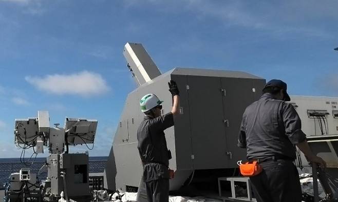 일본 방위성 산하 방위장비청(ATLA)이 공개한 레일건. ATLA 제공