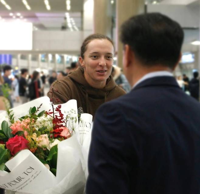13일 오전 인천국제공항을 통해 입국한 시비옹테크 [코리아오픈 테니스 조직위원회 제공. 재판매 및 DB 금지]