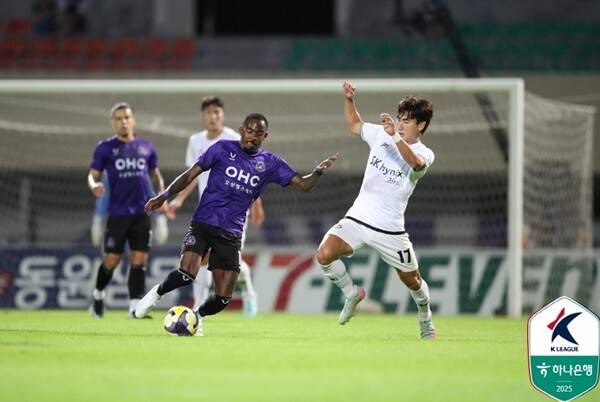 14일 오후 안양종합운동장에서 열린 제주SK와 FC안양의 K리그1 29라운드 경기 (사진=한국프로축구연맹)