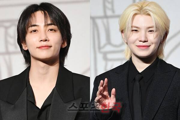 세븐틴 정한, 우지(왼쪽부터) ⓒ이혜영 기자 lhy@hankooki.com