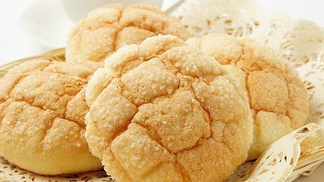 일본의 멜론빵. 카멜리아 제과.