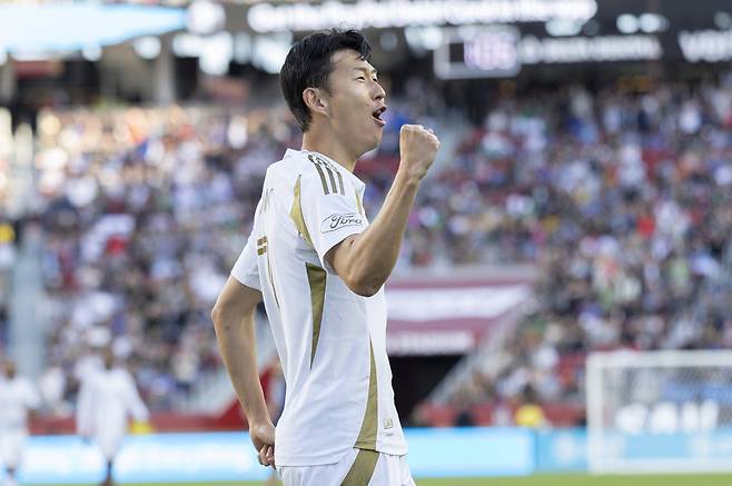 산호세전에서 시즌 2호골을 터트린 미국 메이저리그사커 LAFC 손흥민. [로이터=연합뉴스]