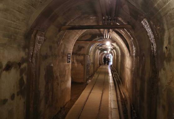 Inside the Sado Mines in Sado Island, Niigata Prefecture, off Japan's west coast, on Nov. 25, 2024 [NEWS1]