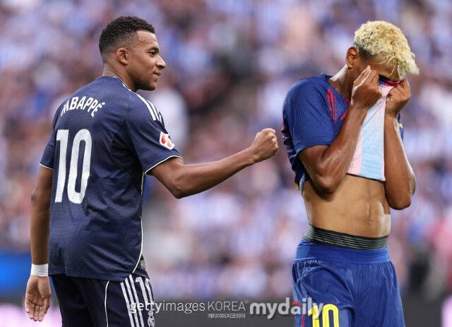 음바페(왼쪽)와 야말. /게티이미지코리아