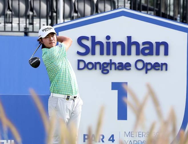 [서울=뉴시스]KPGA 신한동해오픈 출전한 김성현. (사진=KPGA 제공)