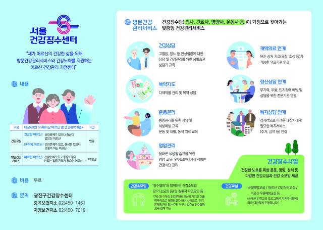 건강장수센터 리플렛. 사진제공=광진구