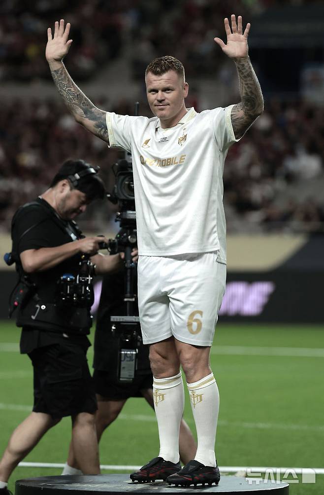 기뻐하는 욘 아르네 리세. /사진=뉴시스