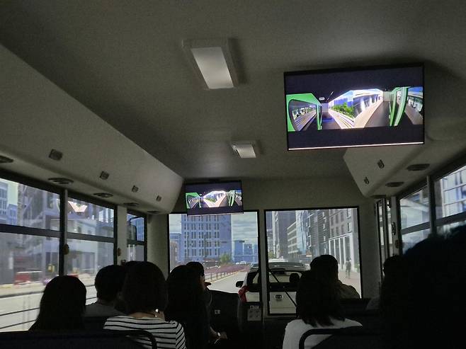 마곡안전체험관 버스 교통사고 체험 모습 [촬영 윤보람]