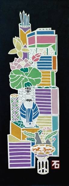 허석희 '책가도'/사진=한지문화진흥원 제공