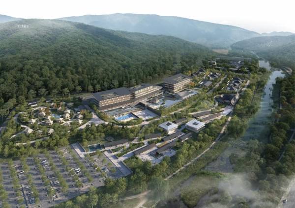 밀레니엄 파크 부지 개발예정 조감도.