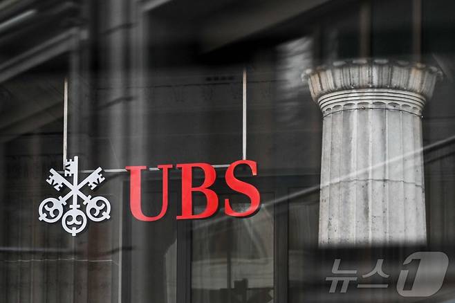 스위스 UBS은행 로고. ⓒ AFP=뉴스1