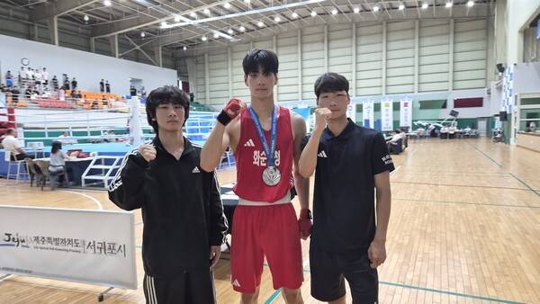 화순군청 복싱부(왼쪽부터 서동근 선수, 국승준 선수, 성현태 선수)/사진=화순군