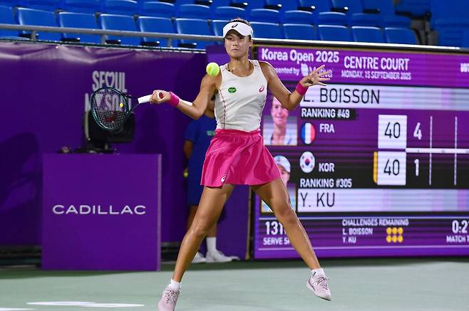 세계 49위 부아송과 코리아오픈 1회전을 치른 구연우. 코리아오픈