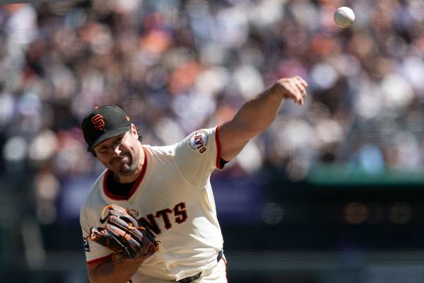 샌프란시스코 선발 로비 레이는 5회를 버티지 못했다. 사진= D. Ross Cameron-Imagn Images= 연합뉴스 제공