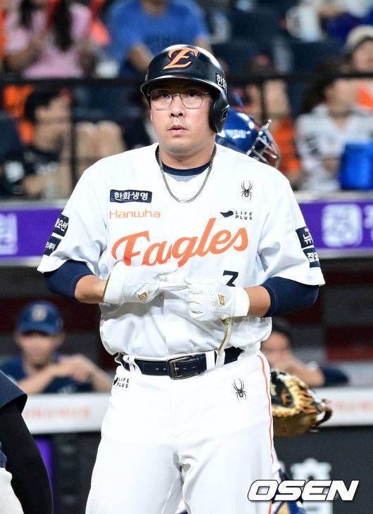 [OSEN=최규한 기자] 한화 안치홍. 2025.09.03 / dreame@osen.co.kr