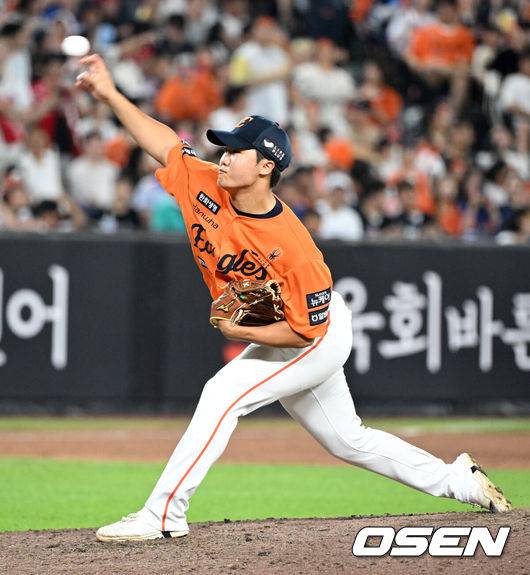 [OSEN=이대선 기자] 한화 정우주. 2025.08.23 /sunday@osen.co.kr