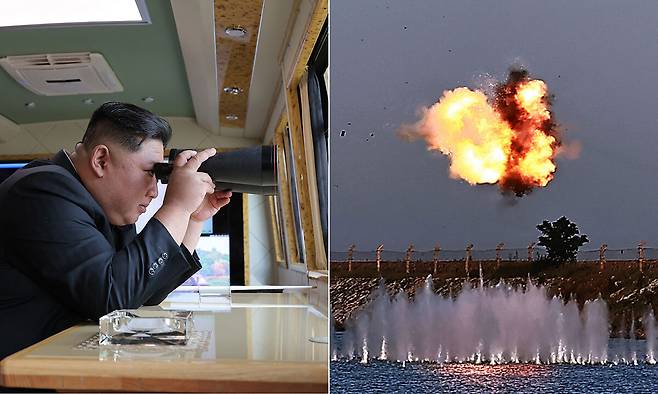 북한 김정은 국무위원장이 지난 11일과 12일 국방과학원 장갑방어무기연구소와 전자무기연구소의 사업을 지도했다고 조선중앙통신이 13일 보도했다. 평양 조선중앙통신=연합뉴스