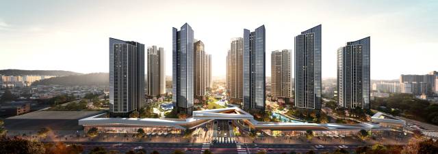 대전 변동 A구역 재개발사업으로 조성될 아파트 단지 투시도. 사진 제공=HDC현대산업개발