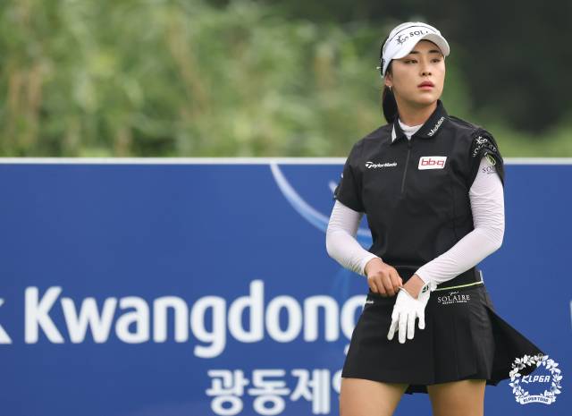 제주삼다수 마스터스에 출전했을 때 윤이나 모습. 사진 제공=KLPGA