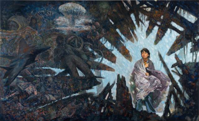 김우성, 생의 한가운데, 캔버스에 유화, 2025. 부마미술제 제공