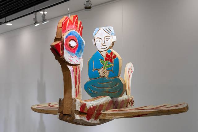 김성수 작, '새를 타는 사람', 2025. 어울아트센터 제공.