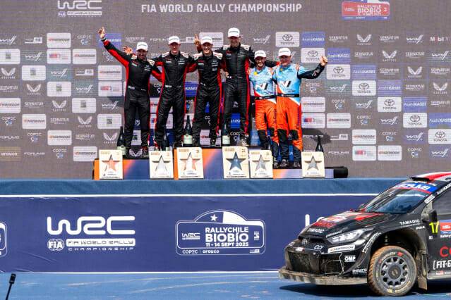 2025 칠레 랠리 포디엄