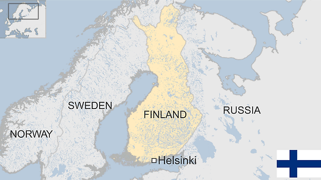 러시아 접경국 핀란드.영국 BBC 캡처
