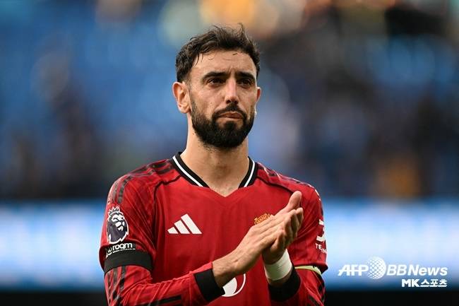 ‘캡틴 맨유’ 브루노 페르난데스. 사진(잉글랜드 맨체스터)=AFPBBNews=News1