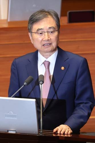 답변하는 조현 외교부 장관 [연합뉴스 제공]