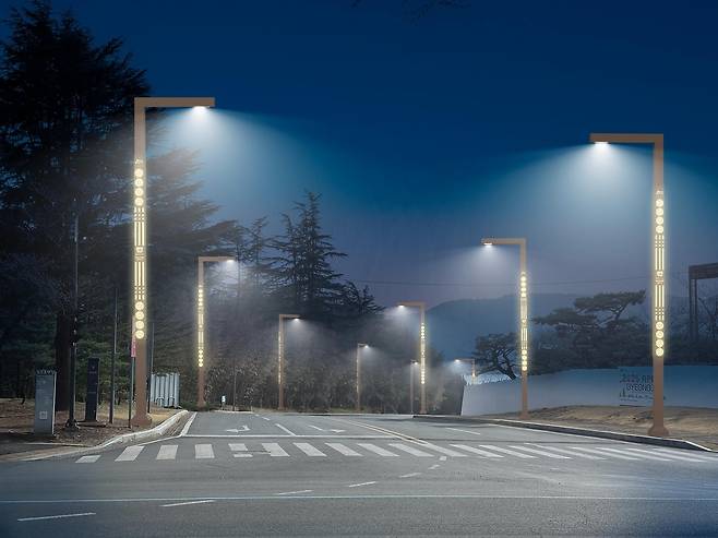 정상용 숙소 주변 야간경관 개선 조감도.