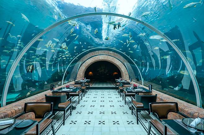 발리 유일의 수중 레스토랑 코랄. 사진제공|팜투어