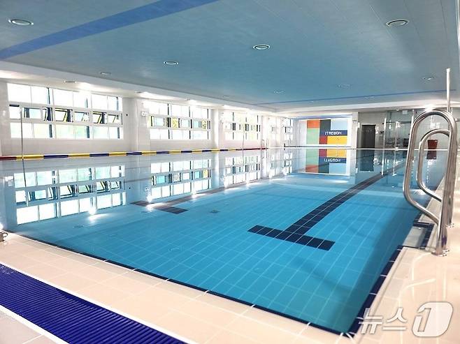이태원초등학교 수영장.(용산구 제공)