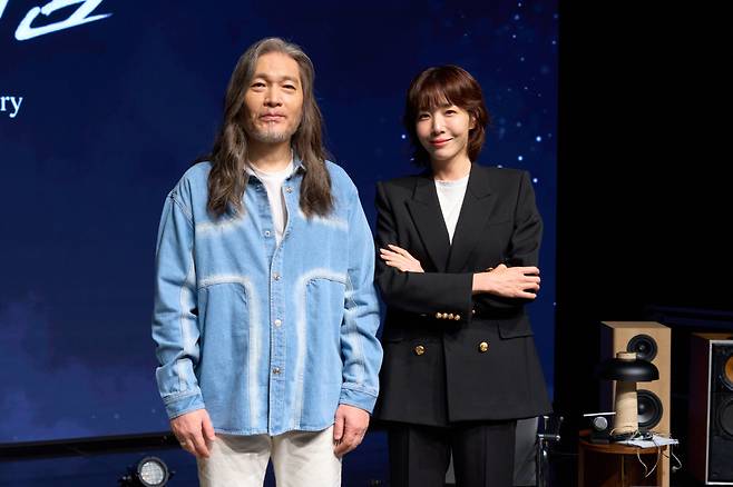 임재범(왼쪽), 김이나. 사진 제공=블루씨드