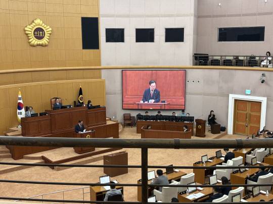 17일 대전시의회 본회의장에서 제290회 3차 본회의가 진행되고 있다. 최다인 기자