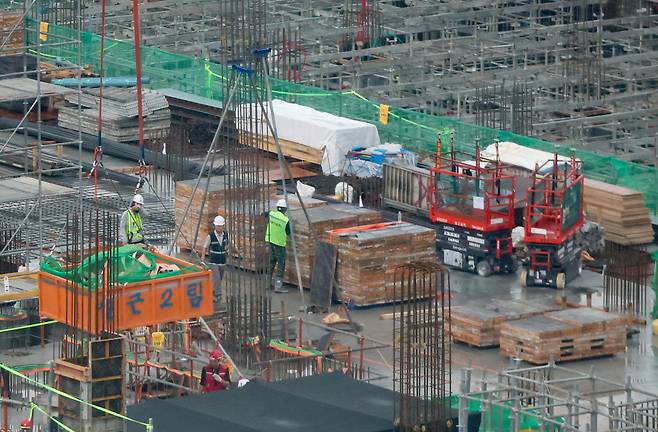 국내 한 건설현장.[뉴시스]