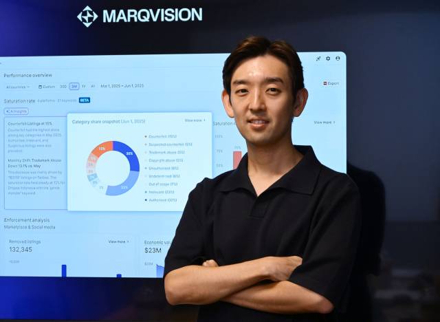 이인섭 마크비전 대표가 이달 5일 서울 서초구 마크비전에서 본지와 인터뷰를 갖고 있다. 성형주 기자