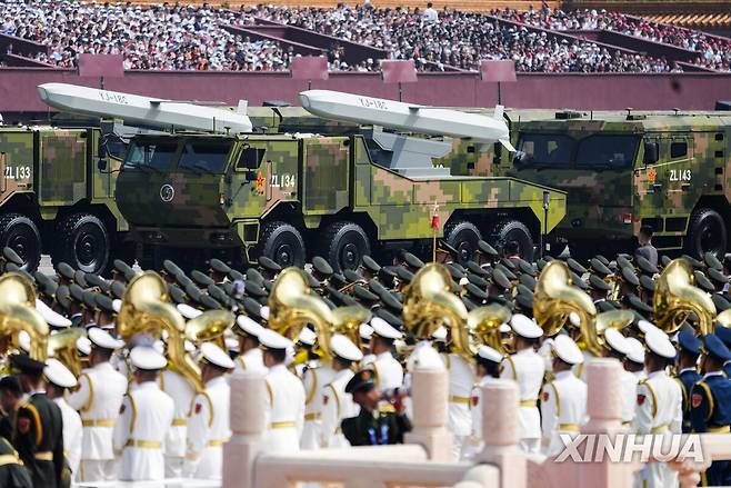 중국 80주년 전승절 군사 퍼레이드 [신화 연합뉴스 자료사진. 재판매 및 DB금지]