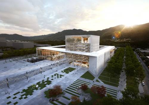 강원도 신청사 국제 설계공모 당선작 '모노리스' [강원도 제공.재판매 및 DB 금지]