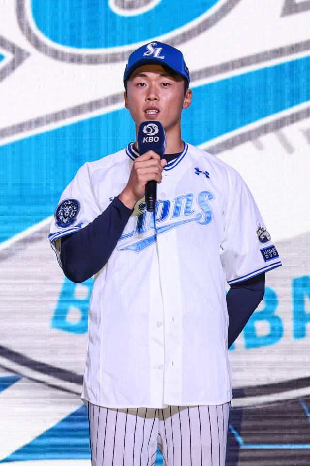 삼성 라이온즈가 2026 신인 드래프트에서 1순위로 지명한 서울고 이호범. 삼성 제공