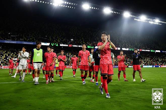 세계 23위에 자리한 한국 축구대표팀.  (대한축구협회 제공. 재판매 및 DB 금지) 2025.9.10/뉴스1