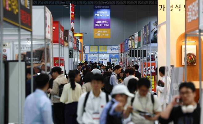 지난 5월 서울 강서구 마곡 코엑스 컨벤션센터에서 제78회 프랜차이즈 창업박람회 2025가 열리고 있다.ⓒ뉴시스